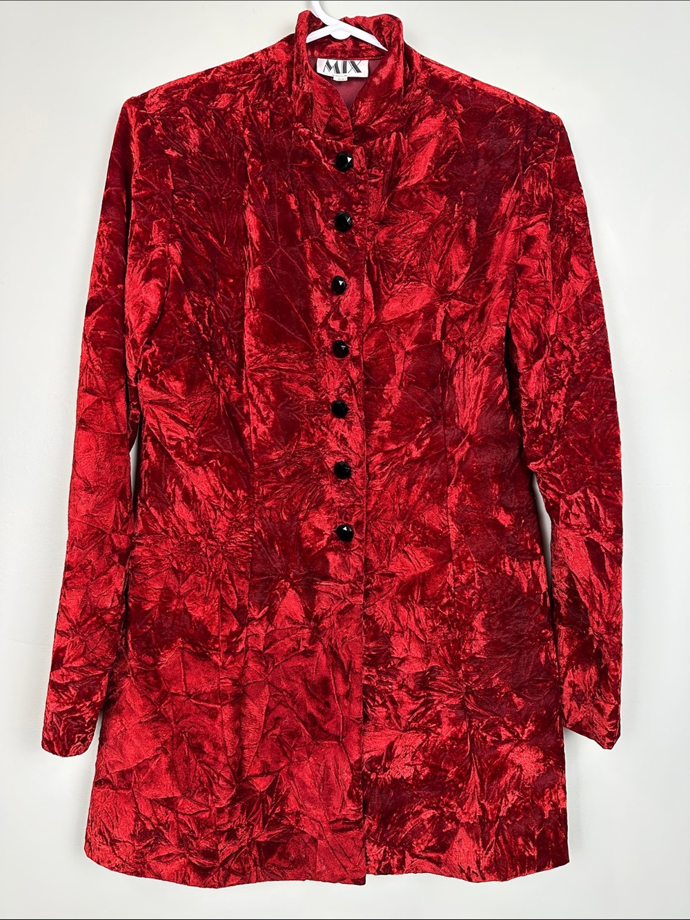 97. vintage crushed velvet, red jacket, dark romantic Whimsigoth